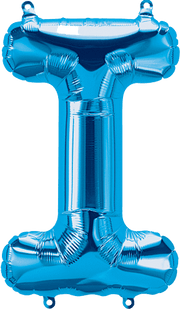 Northstar Mylar & Foil Blue Letter I 16" Balloon