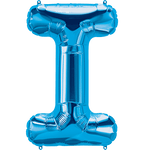 Northstar Mylar & Foil Blue Letter I 34" Balloon