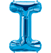 Northstar Mylar & Foil Blue Letter I 34" Balloon