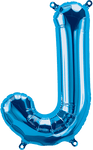 Northstar Mylar & Foil Blue Letter J 16" Balloon