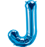 Northstar Mylar & Foil Blue Letter J 34" Balloon