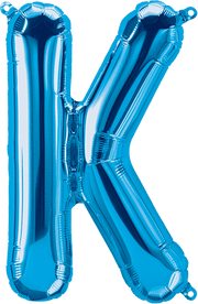Northstar Mylar & Foil Blue Letter K 16" Balloon