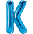 Northstar Mylar & Foil Blue Letter K 34" Balloon