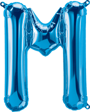 Northstar Mylar & Foil Blue Letter M 16" Balloon