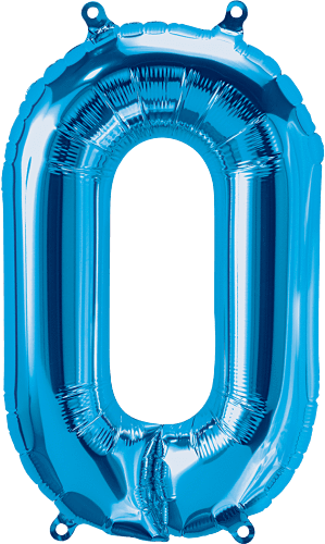 Northstar Mylar & Foil Blue Letter O 16" Balloon