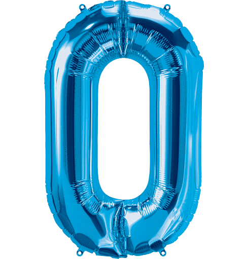 Northstar Mylar & Foil Blue Letter O 34" Balloon