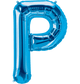 Blue Letter P 34" Balloon