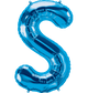 Blue Letter S 34" Balloon