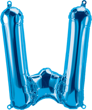 Northstar Mylar & Foil Blue Letter W 16" Balloon