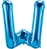 Northstar Mylar & Foil Blue Letter W 34" Balloon