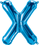 Blue Letter X 16" Balloon