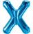 Northstar Mylar & Foil Blue Letter X 34" Balloon