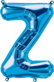 Northstar Mylar & Foil Blue Letter Z 16" Balloon