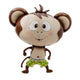 Feliz Cumpleanos 18″ Giant Monkey Globo