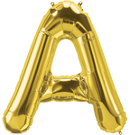 Northstar Mylar & Foil Gold Letter A 34" Balloon