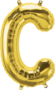 Gold Letter C 16" Balloon