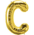 Northstar Mylar & Foil Gold Letter C 34" Balloon