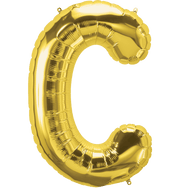 Northstar Mylar & Foil Gold Letter C 34" Balloon