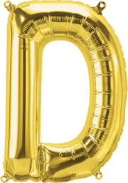 Northstar Mylar & Foil Gold Letter D 16" Balloon
