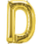 Northstar Mylar & Foil Gold Letter D 34" Balloon