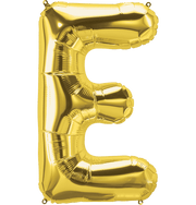 Northstar Mylar & Foil Gold Letter E 34" Balloon