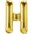 Gold Letter H 34" Balloon