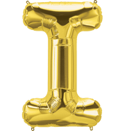 Northstar Mylar & Foil Gold Letter I 34" Balloon