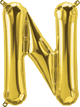 Gold Letter N 16" Balloon