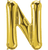 Gold Letter N 34" Balloon