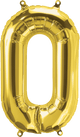 Gold Letter O 16" Balloon