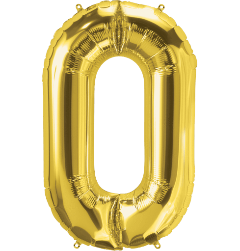 Gold Letter O 34" Balloon