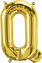 Northstar Mylar & Foil Gold Letter Q 16" Balloon