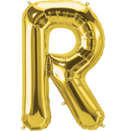 Northstar Mylar & Foil Gold Letter R 34" Balloon