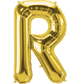 Gold Letter R 34" Balloon