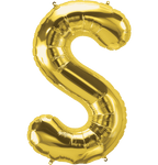 Gold Letter S 34" Balloon