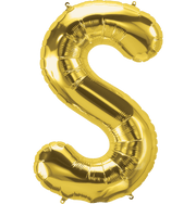 Gold Letter S 34" Balloon