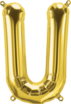 Gold Letter U 16" Balloon