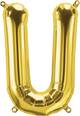 Gold Letter U 16" Balloon