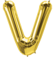 Gold Letter V 34" Balloon