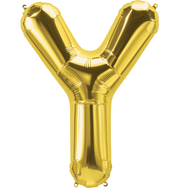 Northstar Mylar & Foil Gold Letter Y 34" Balloon