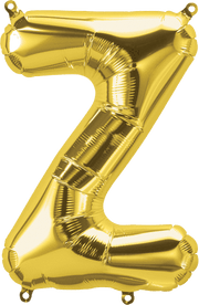 Northstar Mylar & Foil Gold Letter Z 16" Balloon