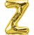 Gold Letter Z 34" Balloon