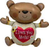 Northstar Mylar & Foil Love You Mom Bear 43″ Balloon