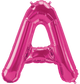 Magenta Letter A 34" Balloon