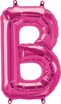 Northstar Mylar & Foil Magenta Letter B 16" Balloon