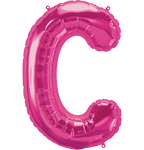 Northstar Mylar & Foil Magenta Letter C 34" Balloon