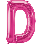 Northstar Mylar & Foil Magenta Letter D 34" Balloon