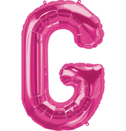 Northstar Mylar & Foil Magenta Letter G 34" Balloon