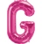 Northstar Mylar & Foil Magenta Letter G 34" Balloon