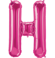 Magenta Letter H 34" Balloon